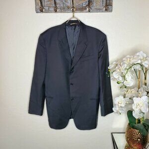 Men's Donna Karan Signature Black 100% Wool Suit